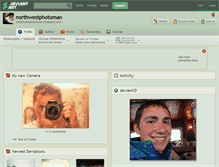 Tablet Screenshot of northwestphotoman.deviantart.com