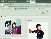 Tablet Screenshot of doomkasier-zombie.deviantart.com