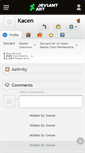 Mobile Screenshot of kacen.deviantart.com