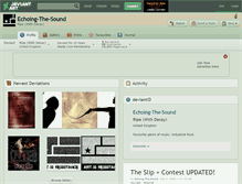 Tablet Screenshot of echoing-the-sound.deviantart.com