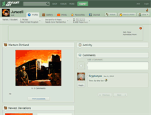 Tablet Screenshot of juracell.deviantart.com