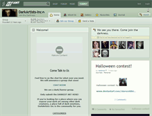 Tablet Screenshot of darkartists-inc.deviantart.com