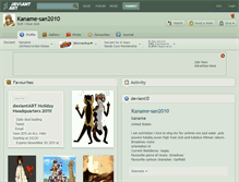 Tablet Screenshot of kaname-san2010.deviantart.com