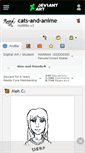 Mobile Screenshot of cats-and-anime.deviantart.com