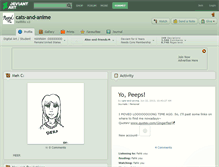 Tablet Screenshot of cats-and-anime.deviantart.com