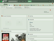 Tablet Screenshot of elhom.deviantart.com