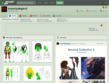 Tablet Screenshot of immortaldogskull.deviantart.com