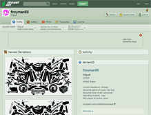 Tablet Screenshot of fnnyman88.deviantart.com