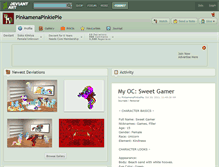 Tablet Screenshot of pinkamenapinkiepie.deviantart.com