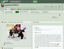 Tablet Screenshot of laurafrazercosplay.deviantart.com