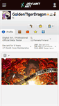 Mobile Screenshot of goldentigerdragon.deviantart.com