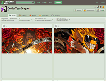 Tablet Screenshot of goldentigerdragon.deviantart.com
