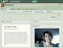 Tablet Screenshot of fireblossom22.deviantart.com