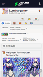 Mobile Screenshot of luminargamer.deviantart.com
