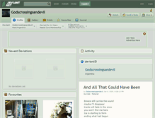 Tablet Screenshot of godscrossingsandevil.deviantart.com