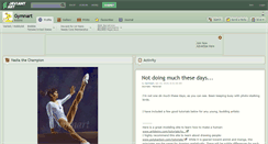 Desktop Screenshot of gymnart.deviantart.com