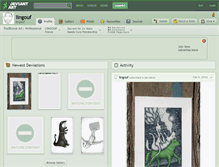 Tablet Screenshot of lingouf.deviantart.com
