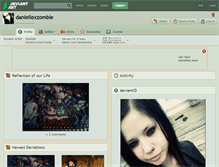 Tablet Screenshot of daniellexzombie.deviantart.com