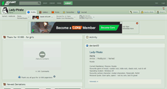 Desktop Screenshot of lady-pirate.deviantart.com