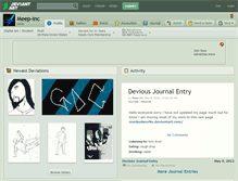 Tablet Screenshot of meep-inc.deviantart.com