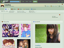 Tablet Screenshot of cutenina.deviantart.com