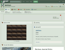 Tablet Screenshot of daishizen.deviantart.com