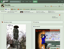 Tablet Screenshot of foxvolta.deviantart.com