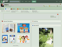 Tablet Screenshot of fibi15.deviantart.com