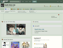 Tablet Screenshot of death-note-club.deviantart.com