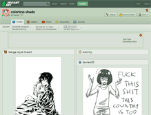 Tablet Screenshot of colorless-shade.deviantart.com