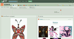 Desktop Screenshot of cyclopscat.deviantart.com