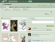 Tablet Screenshot of nostradamoo.deviantart.com