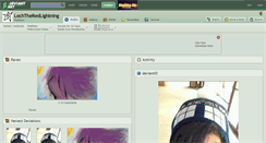 Desktop Screenshot of lochtheredlightning.deviantart.com