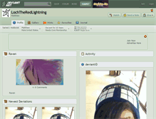 Tablet Screenshot of lochtheredlightning.deviantart.com