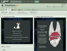 Tablet Screenshot of brokenrhymes.deviantart.com