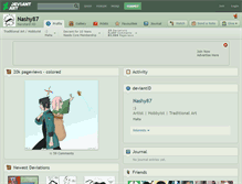 Tablet Screenshot of nashy87.deviantart.com