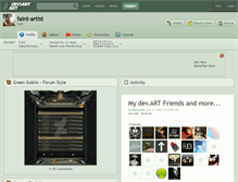 Tablet Screenshot of faint-artist.deviantart.com