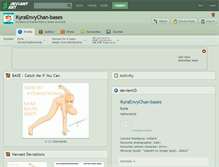 Tablet Screenshot of kyraenvychan-bases.deviantart.com