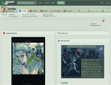 Tablet Screenshot of kunika.deviantart.com