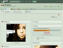 Tablet Screenshot of chriztyna.deviantart.com