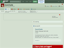 Tablet Screenshot of doomchylde.deviantart.com