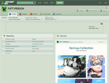 Tablet Screenshot of fattyperson.deviantart.com