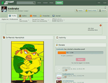 Tablet Screenshot of icedsnake.deviantart.com