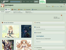 Tablet Screenshot of morning6am.deviantart.com