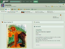 Tablet Screenshot of crazynina.deviantart.com