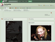 Tablet Screenshot of coulrophilia.deviantart.com