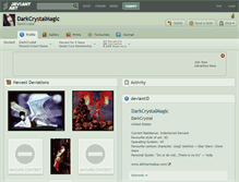 Tablet Screenshot of darkcrystalmagic.deviantart.com