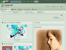 Tablet Screenshot of marya-chan.deviantart.com