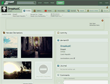 Tablet Screenshot of dreamusic.deviantart.com