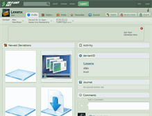 Tablet Screenshot of lexenx.deviantart.com